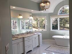 Chesterfield Marble Master Bath Overview