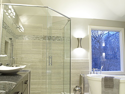 Natural Light Bathroom - Glass Shower