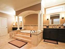 Master Bathroom With Columns - Bath Tub