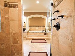 Master Bathroom With Columns - Shower Tile