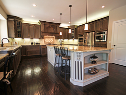 Open Kitchen with Island Seating - Spacious Design