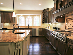 Open Kitchen with Island Seating - Cabinet Designer
