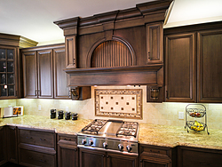 Open Kitchen with Island Seating - Cabinet Design