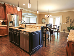 Traditional Two-Tone Kitchen - Island Details