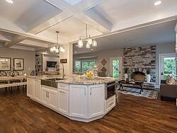White Traditional Kitchen - Granite Countertop