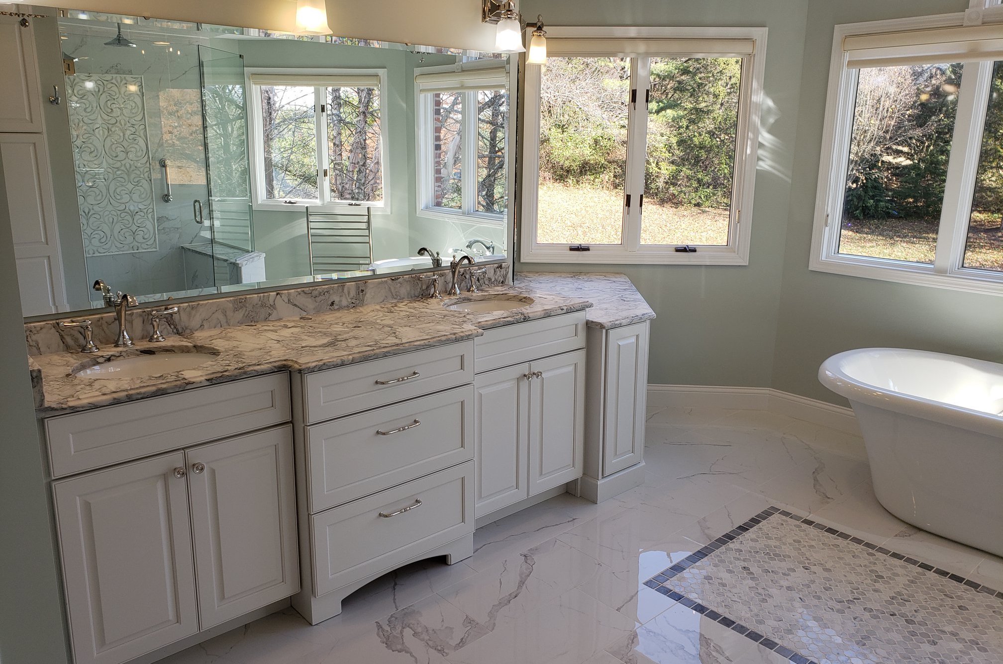 Chesterfield Marble Master Bath