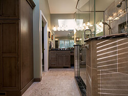 Contemporary Neutral Bath - Cabinets