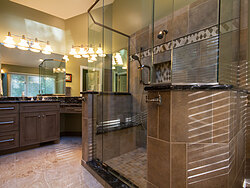 Contemporary Neutral Bath - Shower