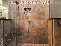 Contemporary Neutral Bath - Shower Tile