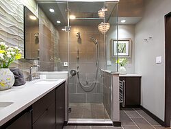 Contemporary Bathroom - Glass Shower Design
