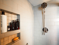 Gray Toned Bathroom - Shower Details