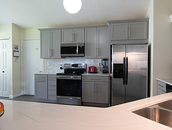 Gray with White Countertops