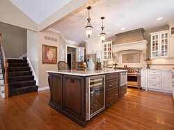 Traditional Open Kitchen - Functional Island