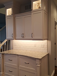White Kitchen With Granite Countertops - Cabinet Designs