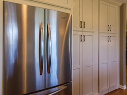 Full Length Kitchen Cabinets - Refrigerator