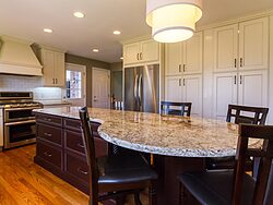 Full Length Kitchen Cabinets - Kitchen Island Seating